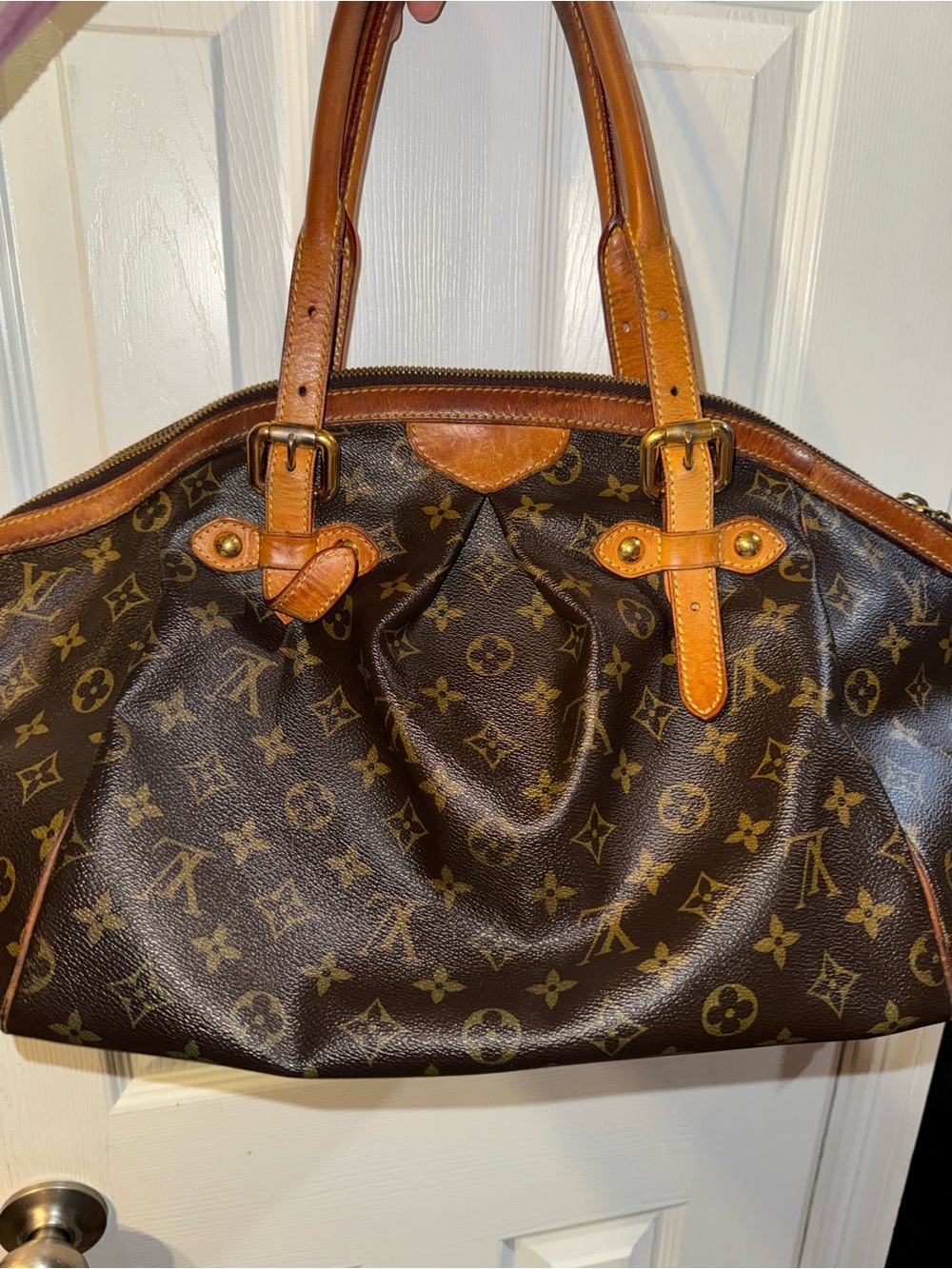 Louis Vuitton Tivoli GM Canvas Top-Handle Bag in Brown